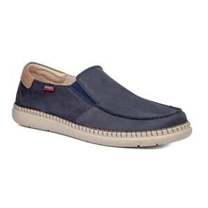 NEW CALLAGHAN men's sostenible leather loafer in navy